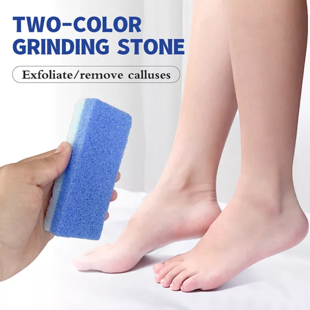 Piedra pómez - Bloque esponja eliminador de callo para pies manos exfoliación -herramientas