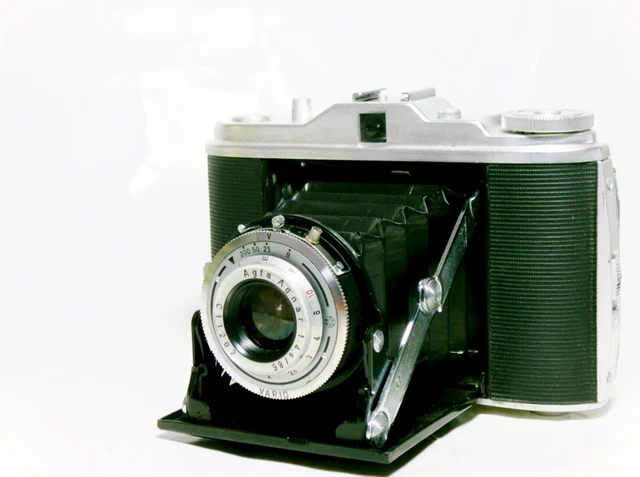 Agfa Isolette I mit Vario Verschluß & Agnar Objektiv 1:4,5 f=85mm Bj 1954