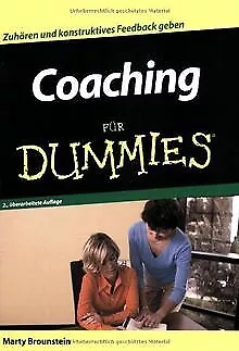 Coaching für Dummies von Brounstein, Marty | Buch | Zustand gut