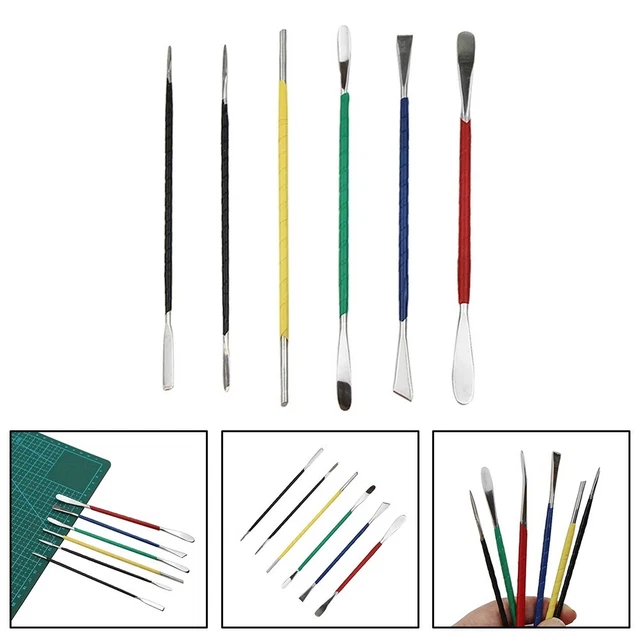 Set De 4 Spatules De Laboratoire Dentaire - Pour Mélange Plâtre Et Alginat - Instruments Prémium