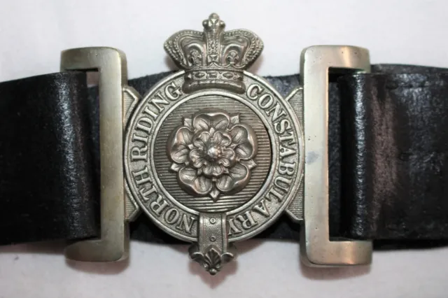 Victorian North Riding Constabulary Waist Belt & Clap