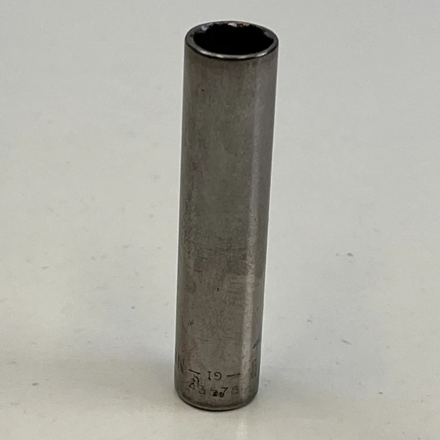 Craftsman 43575  5/16in. 6 Point  1/4"  Drive Deep Chrome Socket Inverted G1 USA