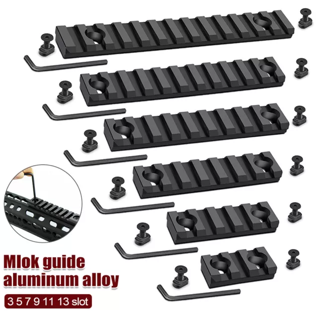 Aluminum Alloy Rail4 5 7 9 13 Slot for M lock Picatinny Weaver Rail 20mm Bracket