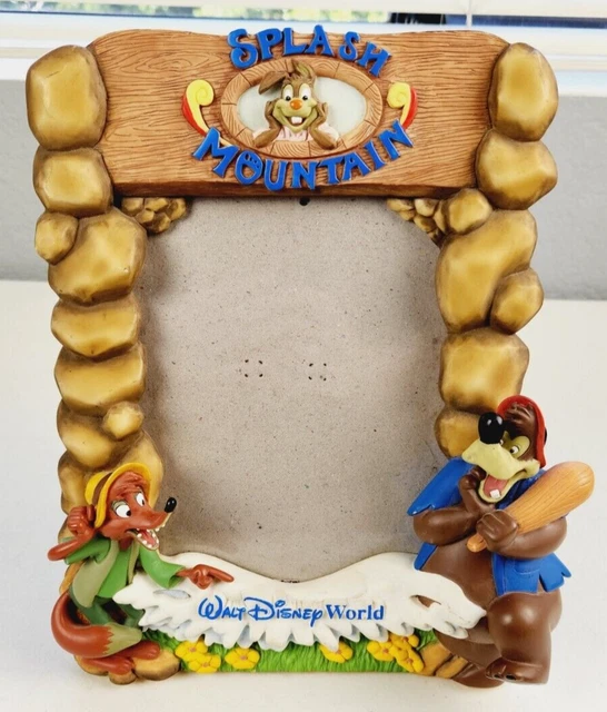 Vintage Disneyland Splash Mountain Picture Photo Frame Brer Rabbit Fox Bear 3D