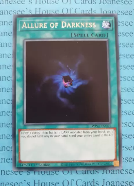 Allure of Darkness WISU-EN054 Rare Yu-Gi-Oh Card 1st Edition New