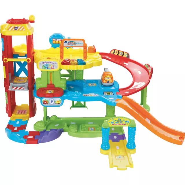 Vtech Tut Tut Baby Flitzer - Parkgarage bunt, mit Abschleppwagen BWARE