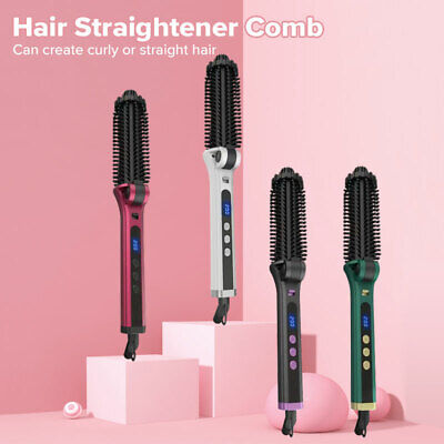 Curling Iron Comb, Professional Anti-Scald Instant Heat Up Curling Wands