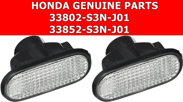 Honda OEM Front Fender Side Turn Signal Marker Lights – 2002-2005 Civic Si EP3 Type-R – Pair