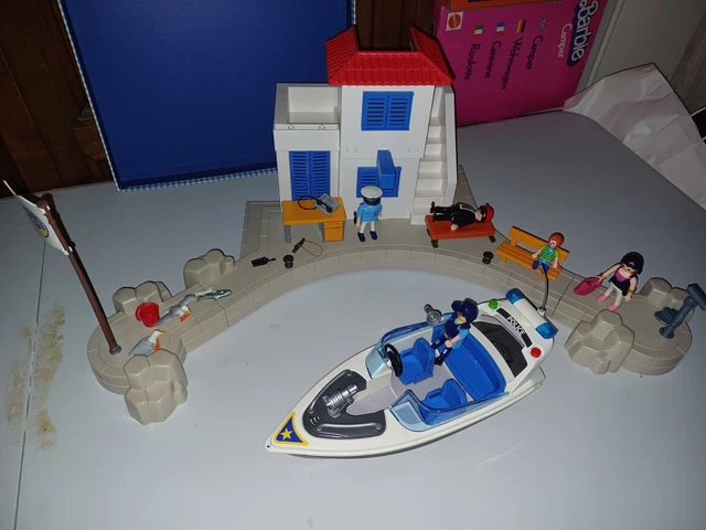 Playmobil Vintage 1976 – Bateau Police 3539 Et 4144 – Bon état
