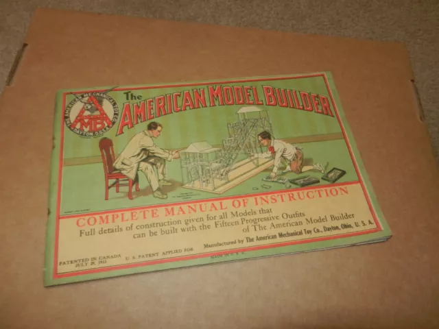 American Model Builder Complete Manual of Instructions, 80 pages, 1915, Original