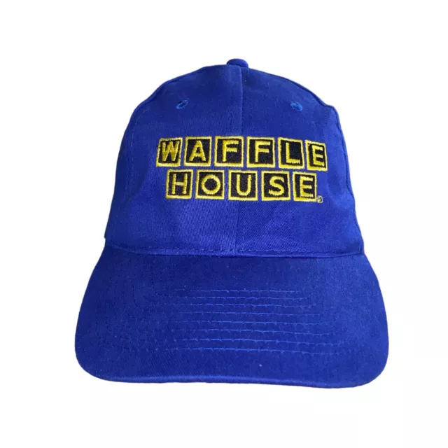 WAFFLE HOUSE HAT Blue Adjustable Baseball Cap Uniform Grill Embroidered ...