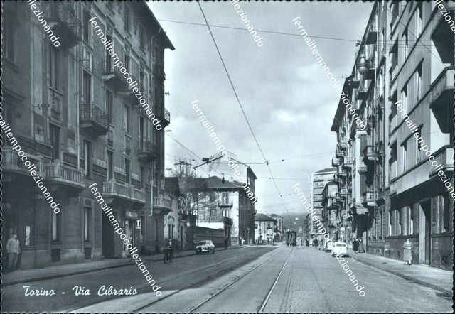 cg301 cartolina torino citta'   via cibrario piemonte