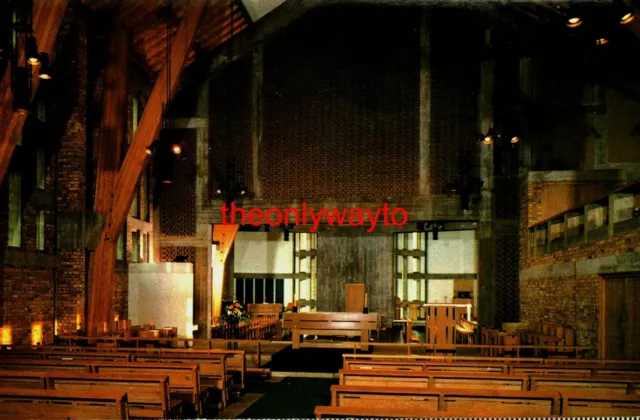 Chapel Interior, University Of Keele, Staffs, Photo Precision Postcard