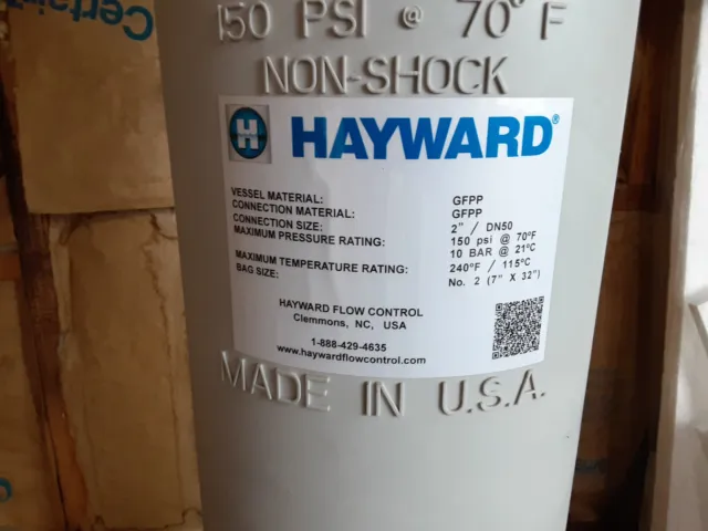 Hayward bag filter housing, DN-50 2 inch