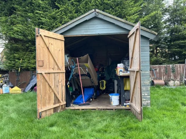 used wooden garden shed 10 x 8