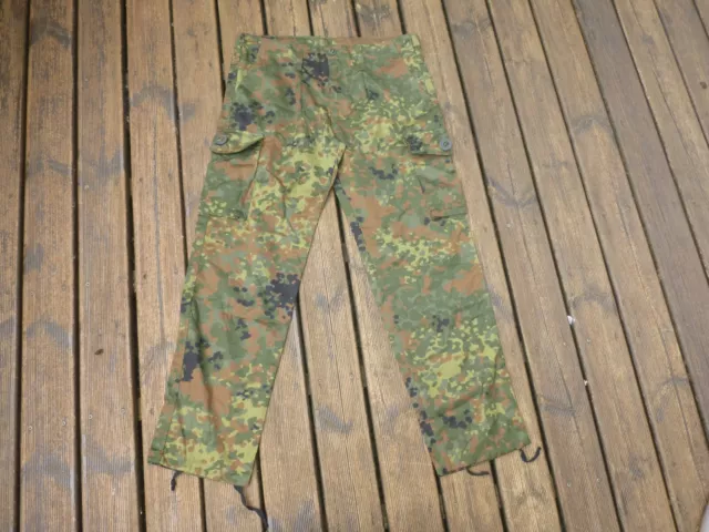 German Army Military Combat Field Flecktarn Cargo Hunting Airsoft Trousers 42 W