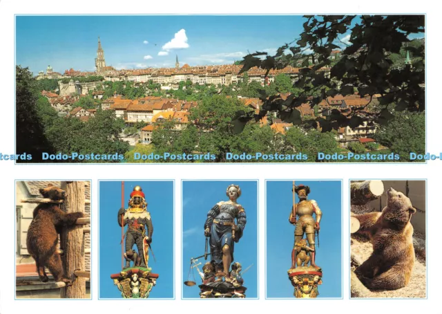 D056738 Switzerland. Berne. General view of the old town with Cathedral. Wefo. M