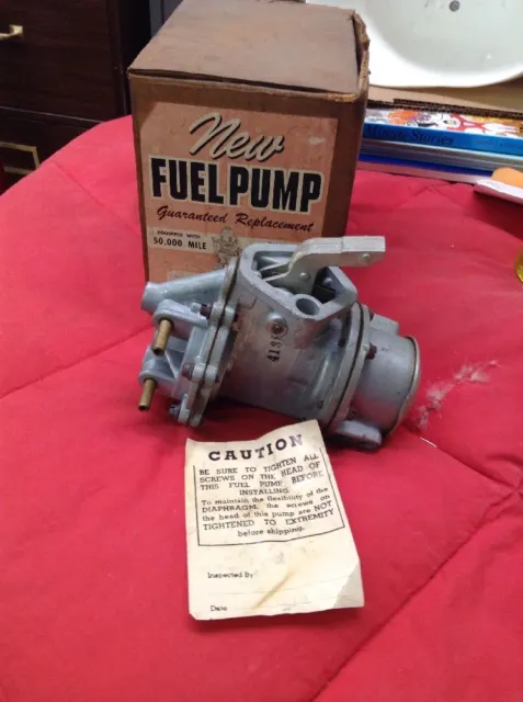 Nos 1955 1956 1957 Chevy Fuel Pump In Box No 4138 4000 Picclick