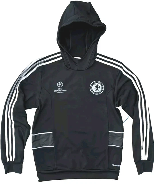 ADIDAS CHELSEA CHAMPIONS LEAGUE 2012 Hoodie Black Size Small Embroidered VGC 17.95 PicClick UK