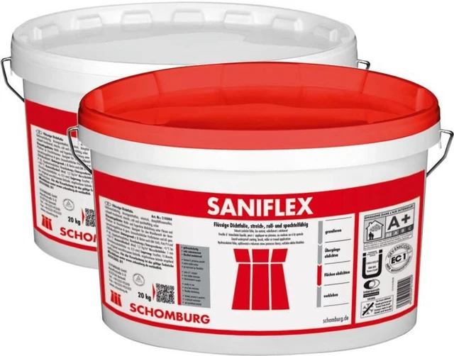 Schomburg Saniflex 20 KG Liquide D Étanchéité Bain Douche Film Liquide