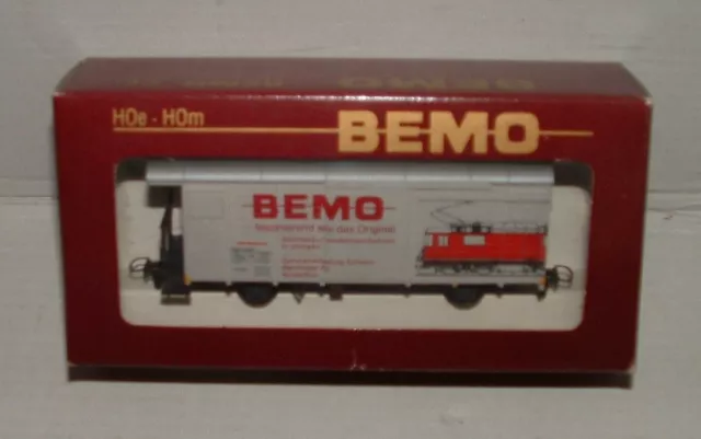 Bemo 2283 137 gedeckter Güterwagen RHB Gbk-v 5607 "BEMO" H0e / H0m #X-89-7