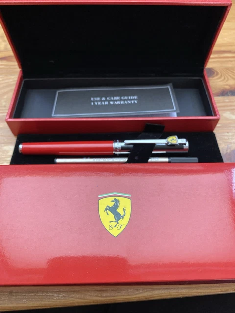 thumbnail image 2 of Sheaffer Ferrari 100 Ballpoint Pen – Black Lacquer, Chrome Trim, Official Licensed – Personalised Available 2 of 4