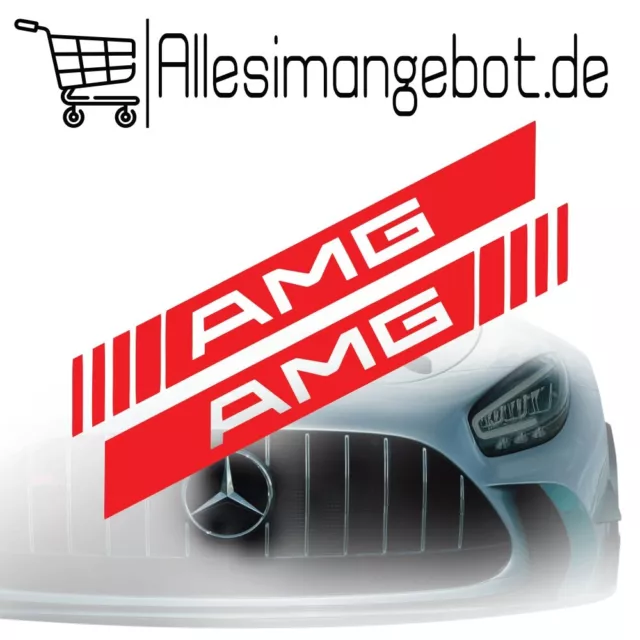 2x AMG Auto Sticker Aufkleber Benz Black - Stilvolle Akzente für deine Mercedes