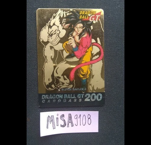 DRAGON BALL GT Carddass 200 Super Saiyan 4 Son Gokou Gold