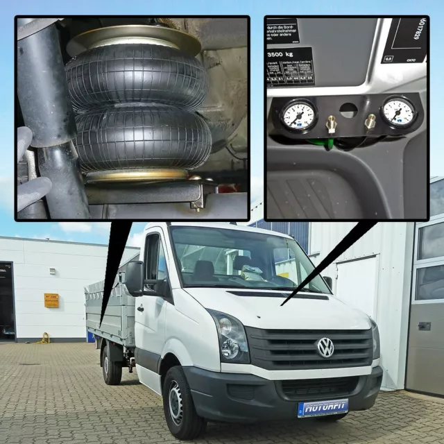 Luftfederung für VW Crafter Zwillingsbereift Bj. 2006-2016 Basis-Kit Plus