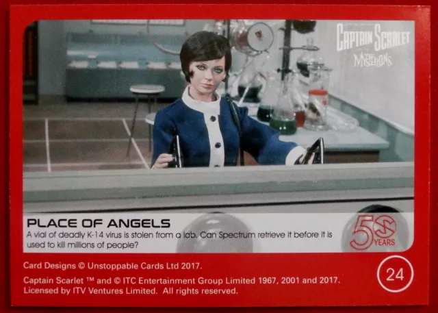 CAPTAIN SCARLET 50 YEARS - Card #24 - ANGELS - Unstoppable Cards 2017 2