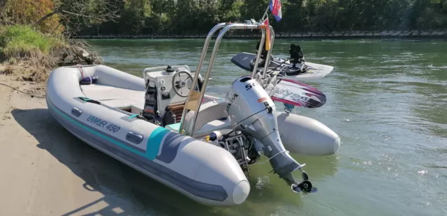 Schlauchboot Lancer- Capelli Hondamotor 50 PS Außenboarder