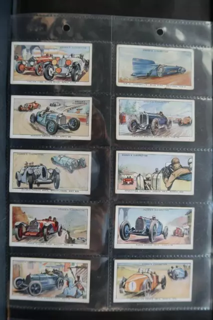 OGDENS MOTOR RACES 1931 ISSUE1931 PT SET 49/50 VERY GOOD-EXCELLENTT SEE PHOTO,s