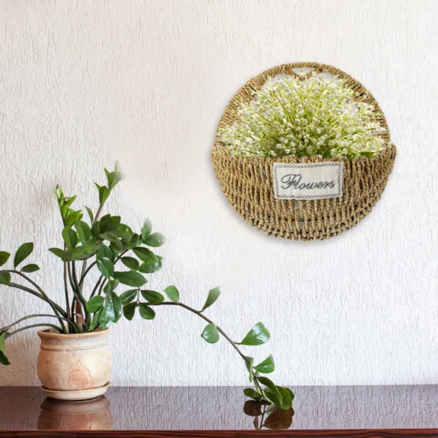 Korb Zur Wandmontage Blumentopf Für Den Balkon Grüne Pflanzen