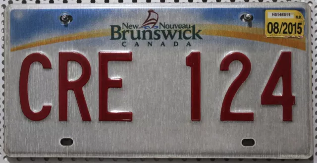 Kanada Nummernschild Auto Kennzeichen NEW BRUNSWICK License Plate Canada CRE 124