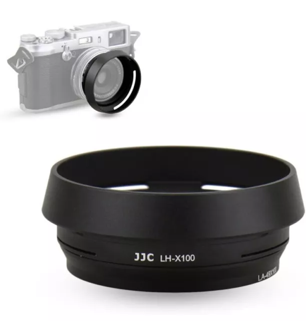 JJC Metal Lens Hood + Adapter Ring for Fujifilm Fuji X100F X100S X100T X100V X70