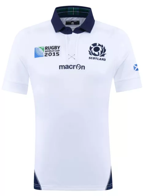 Macron Men's Rugby Union Scotland 2015/2016 Away Shirt Jersey Maillot Size Xl