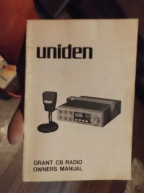 Uniden Grant  CB Radio Owners Manual === FREE POSTAGE USA