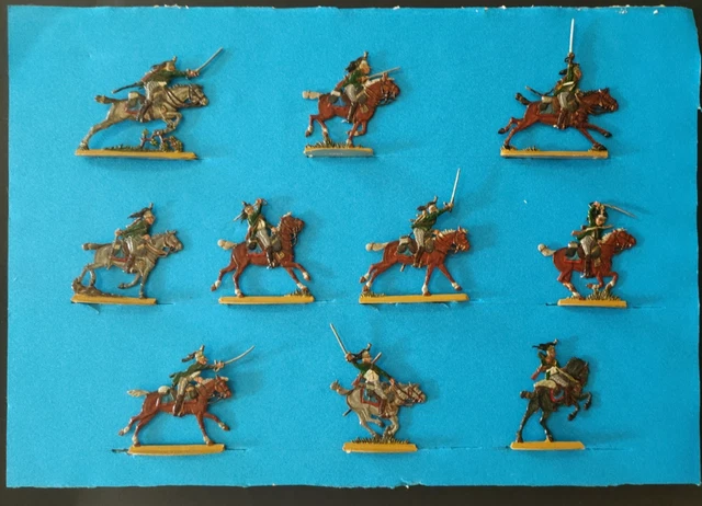 20 Soldats D'étain Plats Prussiens – Zinnfiguren – Premier Empire 1:60 (30mm) – Occasion