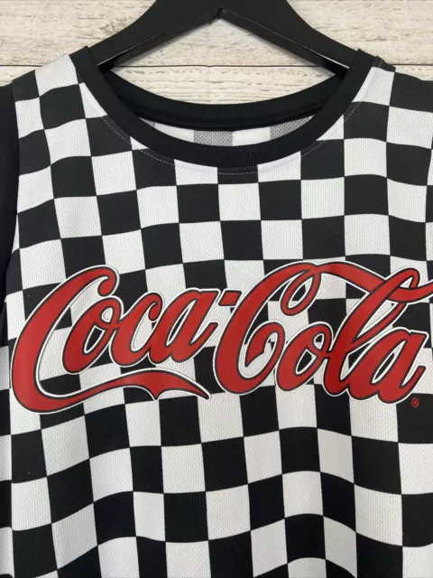 coca cola checkered sleeveless tanktop size medium 2