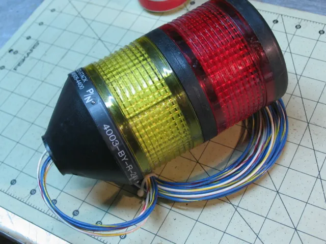 One NEW Red & Yellow  SCC LED Stack Lite Tower #4000-BY-R-24V