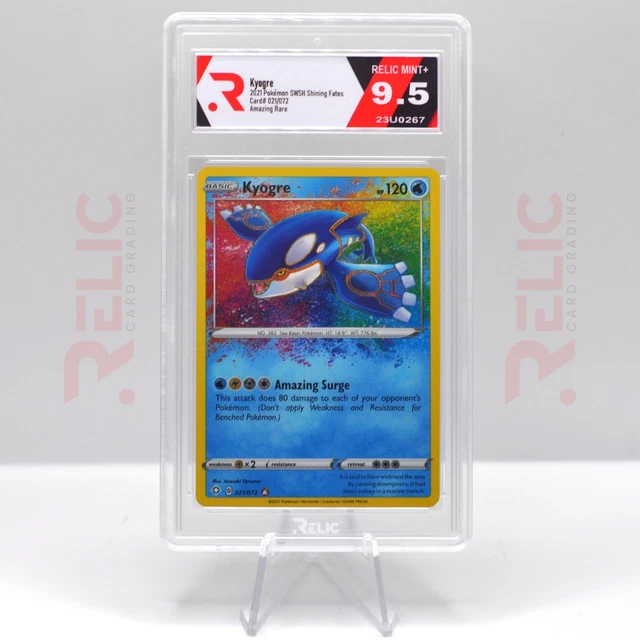 Kyogre 2021 Pokemon SWSH Shining Fates #021/072 - Amazing Rare