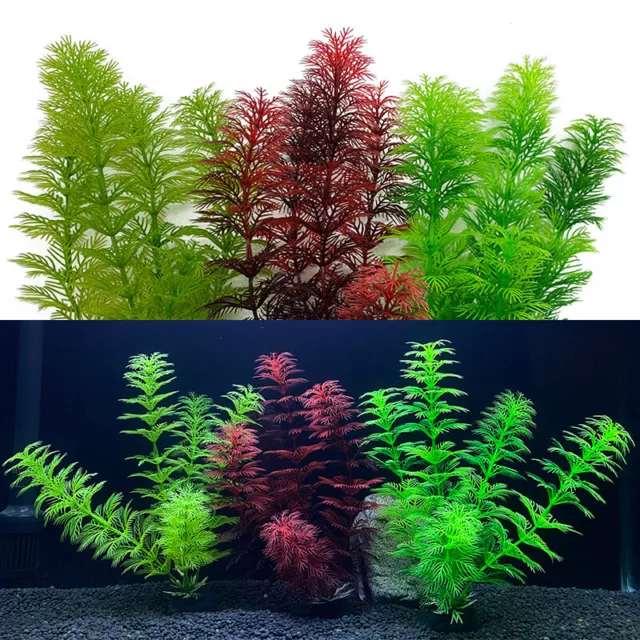 Plastic Plants Simulated Aquatic Plants Fish Tank Landscaping Aquariums