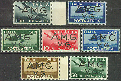 Italy AMG-VG Venezia Giulia Trieste Zone A 1946/47, Airmail Mi.# 25-31, MNH