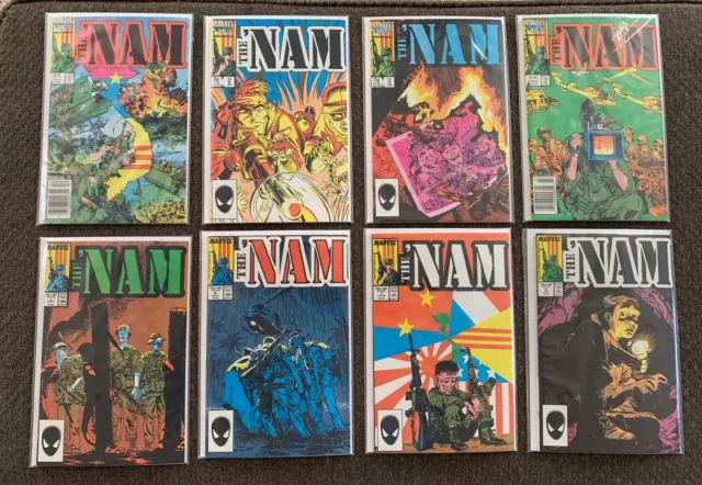 (32) 1986 Marvel THE ‘NAM PARTIAL SERIES RUN #1-19, 24-36 HIGH GRADE CGC Ready!