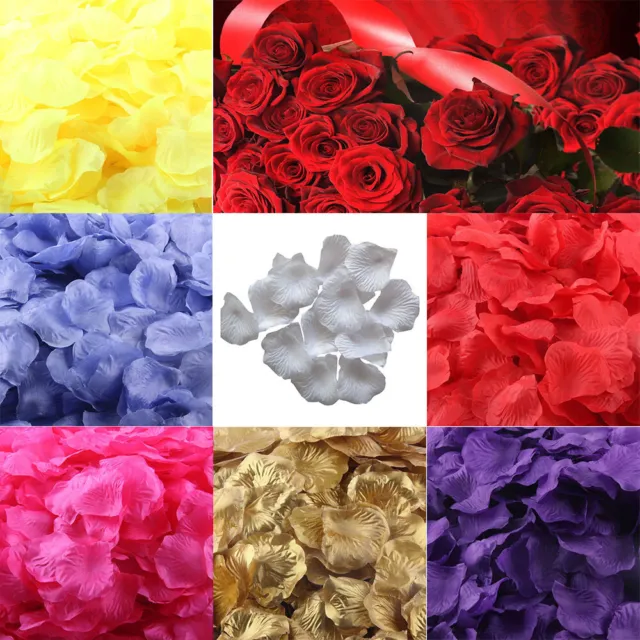 200 piezas Pétalo de Rosa de Seda Borgoña Pétalo Artificial Boda Fiesta Flor-Favor Decoración