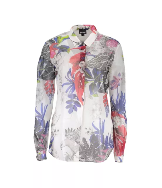 JUST CAVALLI Camicia Donna Seta Tg 40