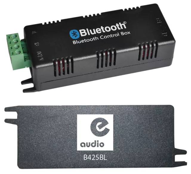 E-Audio Bluetooth 4.0 Stereo Audio Amplifier 2 x 15 W With 2x3m Cable & PSU