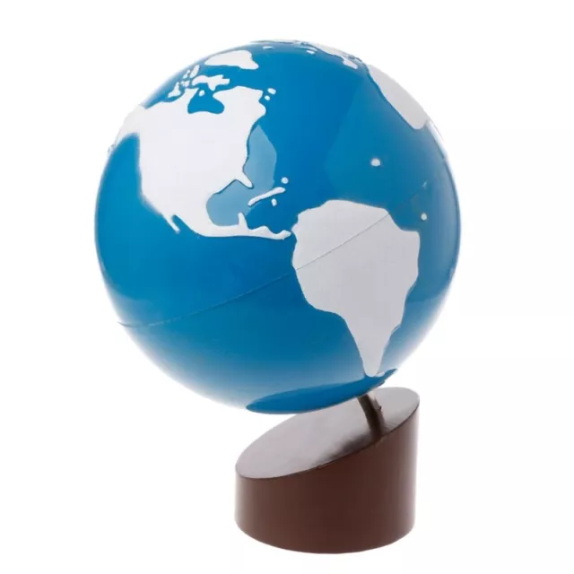 Montessori Geography Material Globe Of World Parts Kids Early Learning Toy