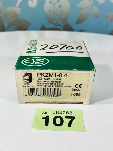 Klockner Moeller Motor Protective Switch PKZM1-0,4 Circuit Breaker Unused Boxed