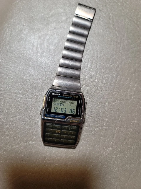 Casio Calculator Watch Digital Mens Wristwatch DBC-1500 1477 Casio Calculator Watch Digital Mens Wristwatch DBC-1500 1477